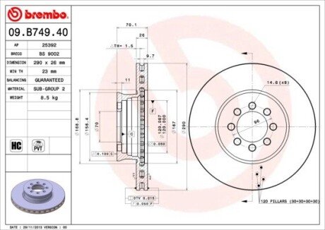 BREMBO 09.B749.40