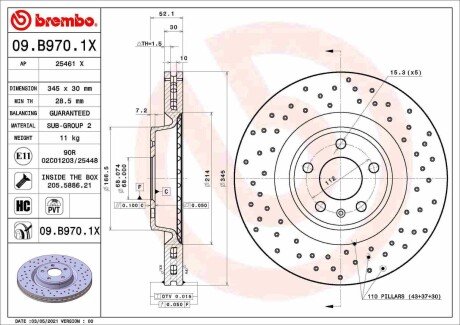 BREMBO 09.B970.1X