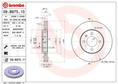 BREMBO 09.B975.11