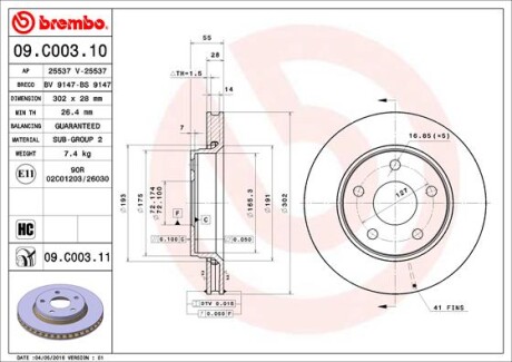 BREMBO 09.C003.11