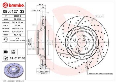 BREMBO 09.C127.33