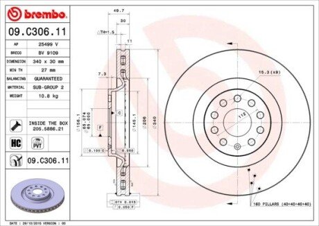 BREMBO 09.C306.11