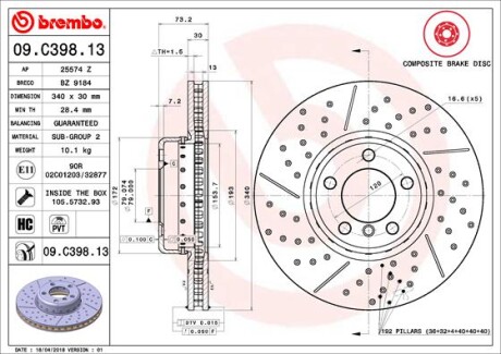 BREMBO 09.C398.13