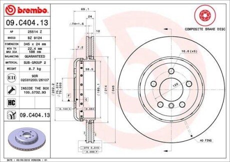 BREMBO 09.C404.13