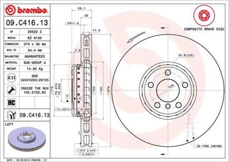 BREMBO 09.C416.13