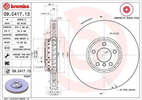 BREMBO 09.C417.13