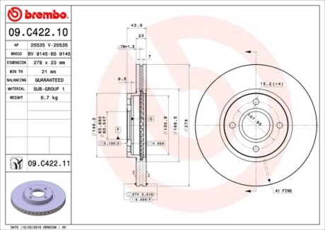 BREMBO 09.C422.11