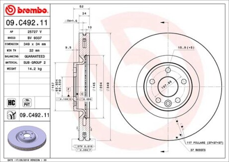 BREMBO 09.C492.11