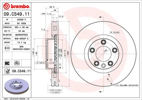 BREMBO 09.C549.11