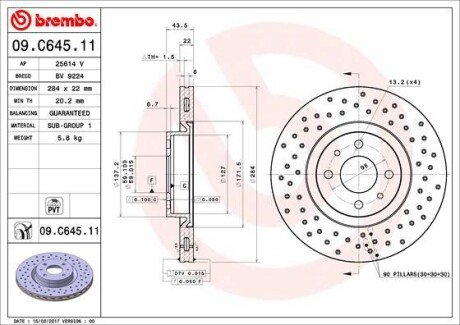 BREMBO 09.C645.11