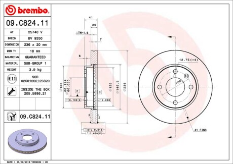 BREMBO 09.C824.11