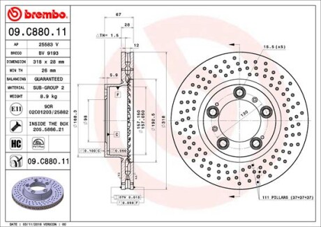 BREMBO 09.C880.11