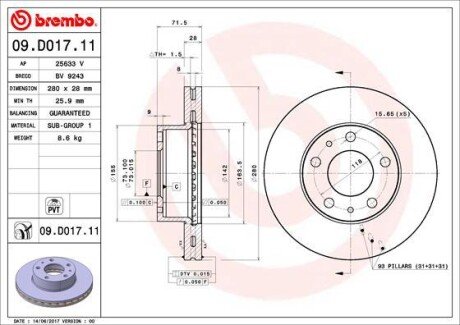 BREMBO 09.D017.11