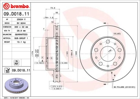 BREMBO 09.D018.11