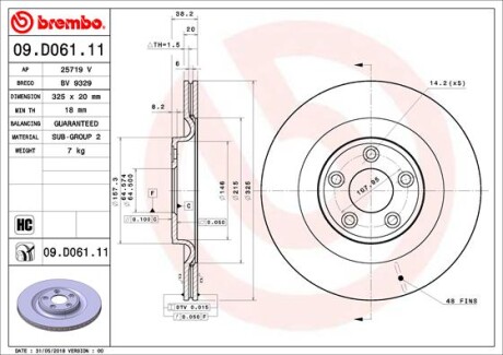 BREMBO 09.D061.11