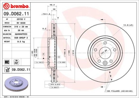 BREMBO 09.D062.11