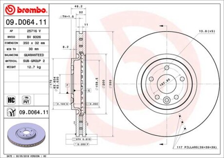 BREMBO 09.D064.11