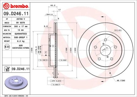 BREMBO 09.D246.11