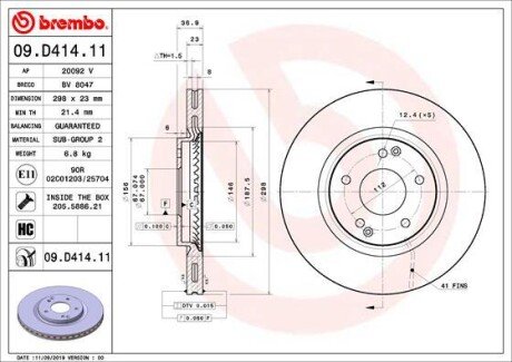 BREMBO 09.D414.11