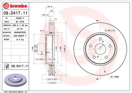 BREMBO 09.D417.11