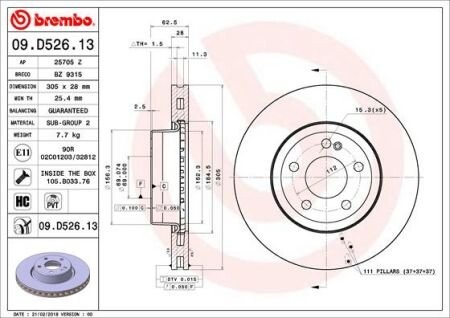 BREMBO 09.D526.13