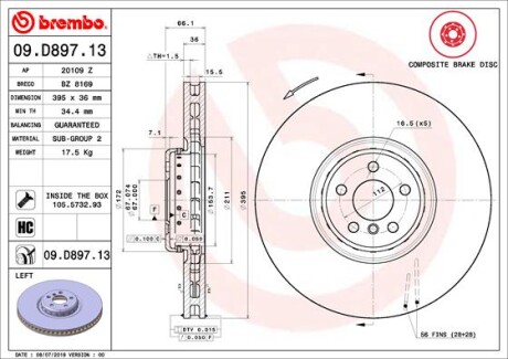 BREMBO 09.D897.13