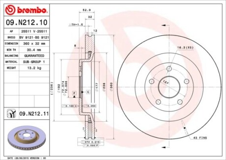 BREMBO 09.N212.11