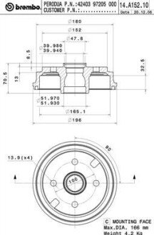 BREMBO 14.A152.10