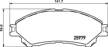 Гальмівні колодки дискові BREMBO BRE P79 032