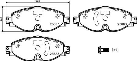 BREMBO BRE P85 147