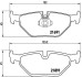 Комплект гальмівних колодок BREMBO P 06 023 (фото 1)