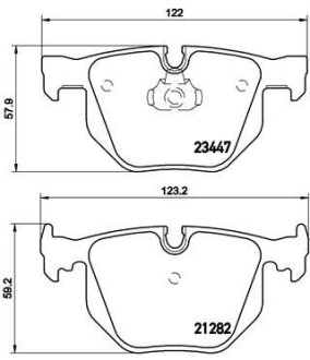 Гальмівні колодки BREMBO P06029