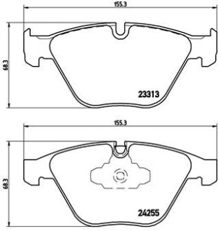 Комплект гальмівних колодок BREMBO P 06 055