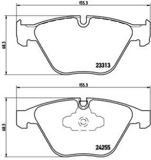 Колодки гальмівні дискові BREMBO P06055X