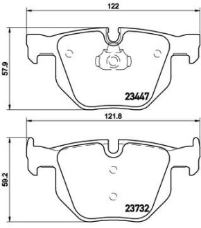 Колодки гальмівні дискові BREMBO P 06 056