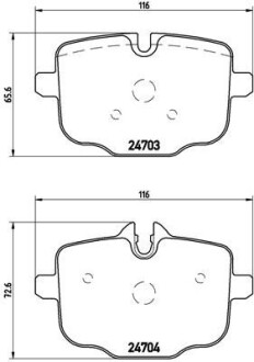 Колодки тормозные дисковые BREMBO P06061