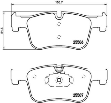 Комплект гальмівних колодок BREMBO P 06 070 (фото 1)