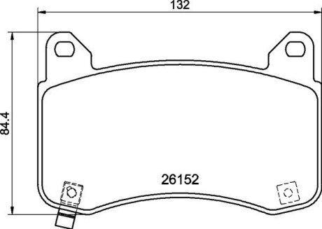 Колодки гальмівні дискові (комплект 4 шт) BREMBO P09029