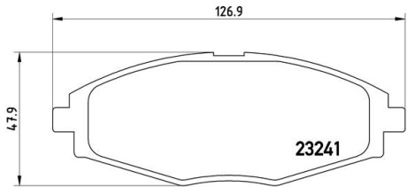 Комплект гальмівних колодок BREMBO P15006