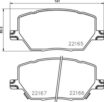 Гальмівні колодки пер. Fiat 500X / Jeep Renegade1.4-2.0 14- BREMBO P 23 164