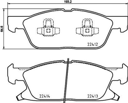 Колодки гальмівні дискові BREMBO P24188