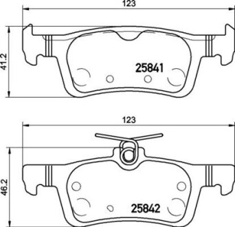 Комплект гальмівних колодок з 4 шт. дисків BREMBO P24204