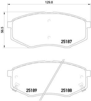 Колодки гальмівні дискові BREMBO P30055