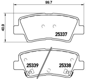 Колодки тормозные дисковые (комплект 4 шт.)) BREMBO P30067