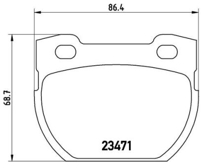 Колодки гальмівні дискові BREMBO P44006