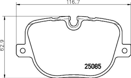 Комплект гальмівних колодок BREMBO P 44 025