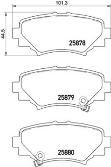 Колодка гальм. диск. Mazda3 1.5/2.0/2.2 13 задн. BREMBO P 49 049