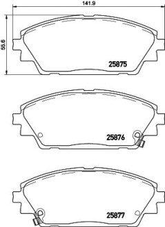 Комплект гальмівних колодок BREMBO P 49 050