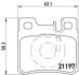 Гальмівні колодки задні MERCEDES-BENZ BREMBO P50009 (фото 1)