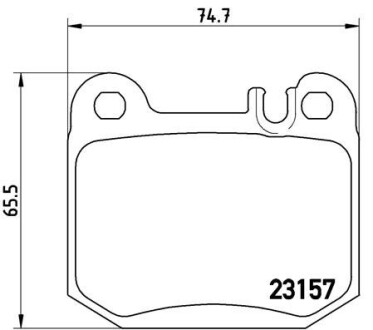 Комплект гальмівних колодок BREMBO P50043